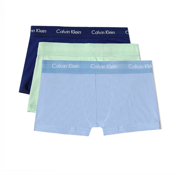 Underwear Calvin Klein Men's Cotton Stretch Low-Rise Trunks 3-Pack NU2664 Blue Family 3 Underwear Calvin Klein Men's Cotton Stretch Low-Rise Trunks 3-Pack NU2664 Blue Family