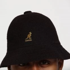 Kangol BERMUDA CASUAL Bucket Hat Original Iconic Kangol Style Black Kangol Hats
