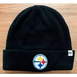 47 Pittsburgh Steelers Raised Cuff Knit Beanie