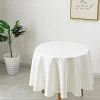 Urby 90 Inch Polyester Round Table Cloth For 4 - 6 Foot Table That Seats 5 - 6 Person - Fits Event Tables, Picnic Tables, Dining Tables - Machine Wash Reusable & Wrinkle Free - Ivory URBY TableCloth