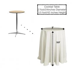 Urby 90 Inch Polyester Round Table Cloth For 4 - 6 Foot Table That Seats 5 - 6 Person - Fits Event Tables, Picnic Tables, Dining Tables - Machine Wash Reusable & Wrinkle Free - Ivory URBY TableCloth 9 Urby 90 Inch Polyester Round Table Cloth For 4 - 6 Foot Table That Seats 5 - 6 Person - Fits Event Tables, Picnic Tables, Dining Tables - Machine Wash Reusable & Wrinkle Free - Ivory URBY TableCloth