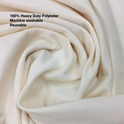 Urby 90 Inch Polyester Round Table Cloth For 4 - 6 Foot Table That Seats 5 - 6 Person - Fits Event Tables, Picnic Tables, Dining Tables - Machine Wash Reusable & Wrinkle Free - Ivory URBY TableCloth 10 Urby 90 Inch Polyester Round Table Cloth For 4 - 6 Foot Table That Seats 5 - 6 Person - Fits Event Tables, Picnic Tables, Dining Tables - Machine Wash Reusable & Wrinkle Free - Ivory URBY TableCloth
