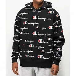 Hoodies Champion Life Mens Pullover Hoodie, All Over Logo