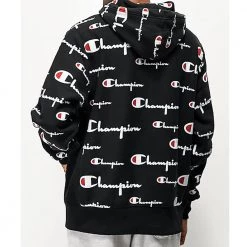 Hoodies Champion Life Mens Pullover Hoodie, All Over Logo