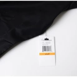 Calvin Klein Men's Long Sleeve Button Down Solid Shirt Black Women