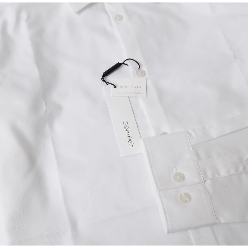 Calvin Klein Men's Long Sleeve Button Down Solid Shirt Black Women 7 Calvin Klein Men's Long Sleeve Button Down Solid Shirt Black Women