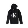 Hoodies Calvin Klein Jeans Long Sleeve Logo Hoodie Sweater Dual Color Black Grey