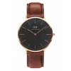 Daniel Wellington Classic Black St. Mawes Rose Gold Watch Watches