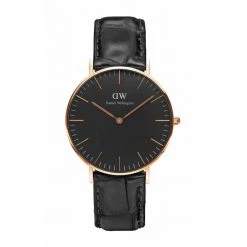 Watches Daniel Wellington Classic Black Reading Rose Gold Watch