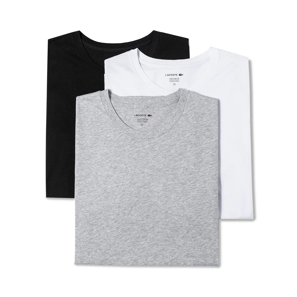 Lacoste Men's Crew-Neck T-Shirt 3-Pack RAME106 5 Lacoste Men's Crew-Neck T-Shirt 3-Pack RAME106