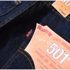 Levis Levi's Men's 501 Original Mid Rise Regular Fit Straight Leg Jeans Rinse 00501-0115