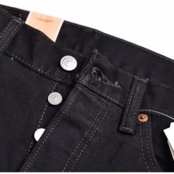 Levis Levi's Men's 501 Original Mid Rise Regular Fit Straight Leg Jeans Double Black 00501-0660