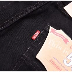 Levis Levi's Men's 501 Original Mid Rise Regular Fit Straight Leg Jeans Double Black 00501-0660
