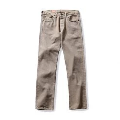 Levis Levi's Men's 501 Original Garment Dye Mid Rise Regular Fit Straight Leg Jeans - Timberwolf 00501-1212