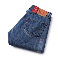Levis Levi's Men's 505 Regular Mid Rise Regular Fit Straight Leg Jeans - Stonewash 00505-4891