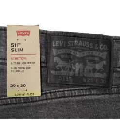 Levi's Levis 511 Slim Fit Stretch Jeans Ripped Skinny 04511-3893 Lionshame 12 Levi's Levis 511 Slim Fit Stretch Jeans Ripped Skinny 04511-3893 Lionshame