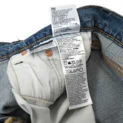 Levis Mens Levi's 511 Fennel Print Slim Leg 04511-3984 Ripped Blue