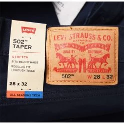 Levis Levi's Mens 502 Regular Taper Fit Pant Casual Pants 29507-0747 Baltic Navy