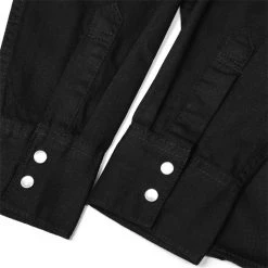 Levis Levi's Men's Long Sleeve Western Pearl Snap Twill Shirt 3LMLW379CC White