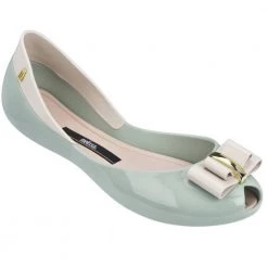Women's Footwear Melissa Queen V Peep Toe Flats