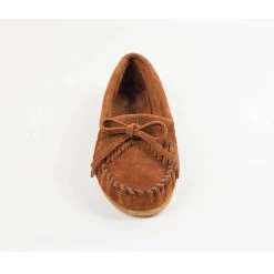 Women's Footwear Minnetonka Kilty Hardsole Brown Moccasins