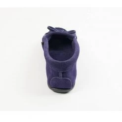 Minnetonka Kilty Hardsole Navy Moccasins Women's Footwear