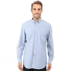 Nautica Solid Oxford Long Sleeve Button Up Button Ups & Polos
