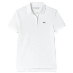 Lacoste Women's Classic Fit Polo White Button Ups & Polos