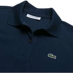 Lacoste Women's Classic Fit Polo Navy Button Ups & Polos