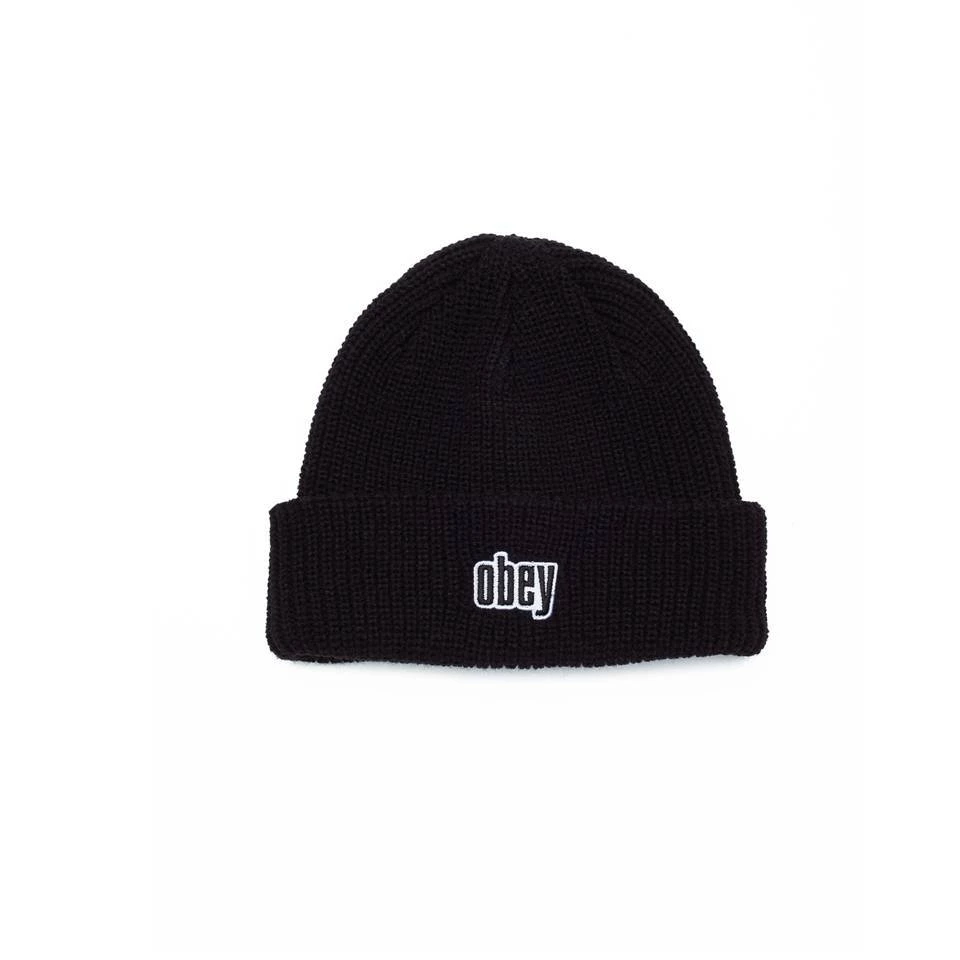 Obey JUNGLE Classic Fit Classic Cuffed Beanie Black OBEY Clothing 3 Obey JUNGLE Classic Fit Classic Cuffed Beanie Black OBEY Clothing