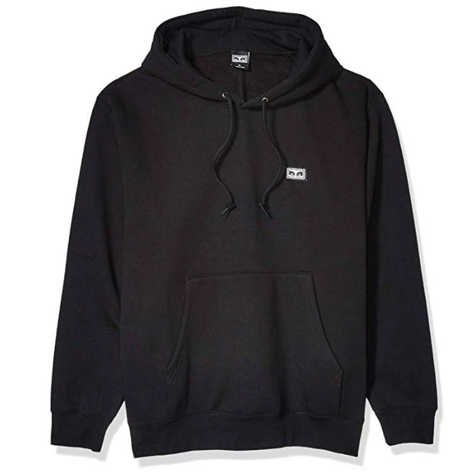 OBEY Clothing Obey ALL EYEZ II HOOD Classic Fit Hooded Pullover With OBEY Eyes Label BLACK 3 OBEY Clothing Obey ALL EYEZ II HOOD Classic Fit Hooded Pullover With OBEY Eyes Label BLACK