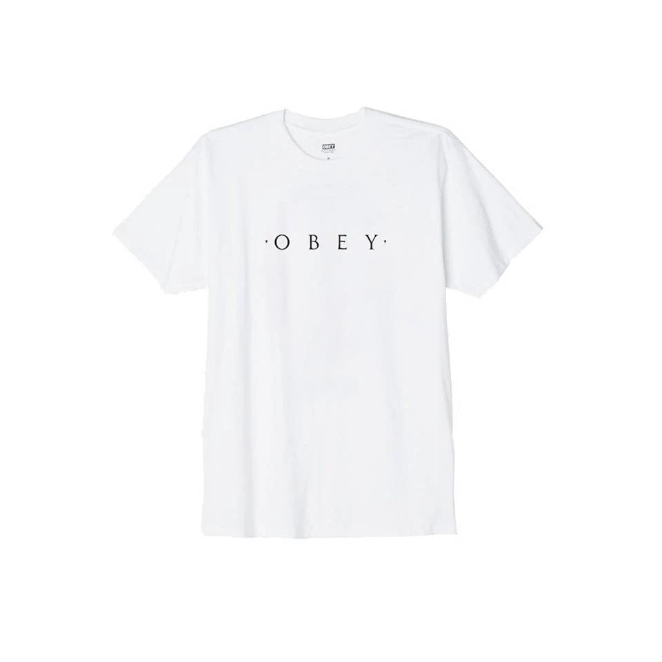 OBEY Clothing Obey NOVEL OBEY Men’s Regular Fit.Crew Neck Tee White 4 OBEY Clothing Obey NOVEL OBEY Men’s Regular Fit.Crew Neck Tee White