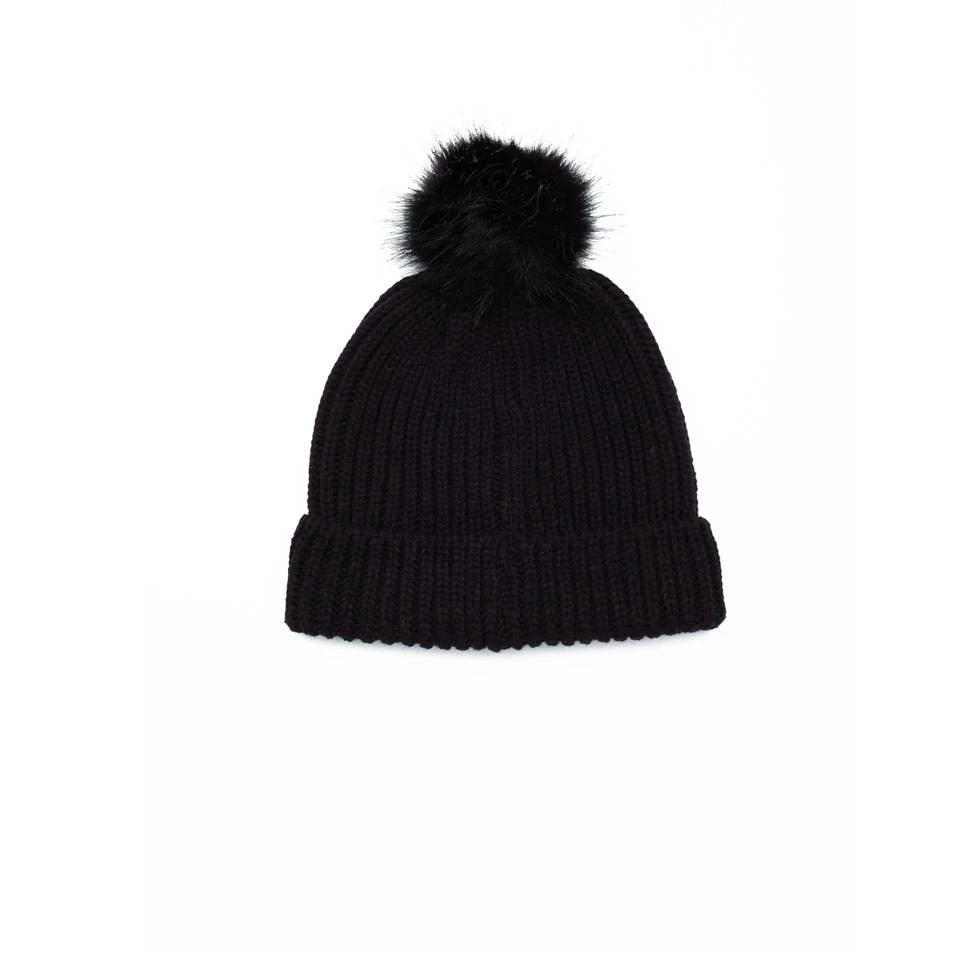 Obey HUMBOLD BEANIE HAT Chunky Knit Beanie With A Faux Fur Black 4 Obey HUMBOLD BEANIE HAT Chunky Knit Beanie With A Faux Fur Black