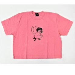 OBEY Clothing Obey Devil Angel Mock Neck Cropped Tee Women’s DUSTY PINK