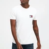 Tommy Hilfiger Crew Neck Tommy Jeans Badge T-Shirt White Men