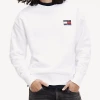 Tommy Hilfiger Men's TJ JAI BADGE SWEATSHIRT. Premium. White 1 Tommy Hilfiger Men's TJ JAI BADGE SWEATSHIRT. Premium. White