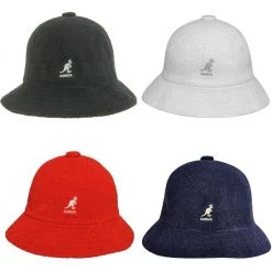 Kangol BERMUDA CASUAL Bucket Hat Original Iconic Kangol Style Black Gold