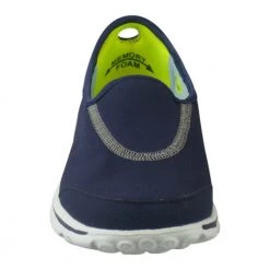 Skechers Go Walk Impress Shoes Navy/White Final Clearance Sale Women's Footwear