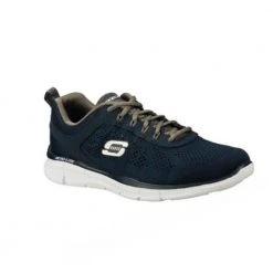 Skechers Equalizer Training Shoes Navy/Grey Final Clearance Sale Men's Footwear