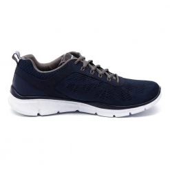 Skechers Equalizer Training Shoes Navy/Grey Final Clearance Sale Men's Footwear