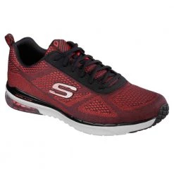 Skechers Sport Air Infinity Shoes Black/White/Red Final Clearance Sale