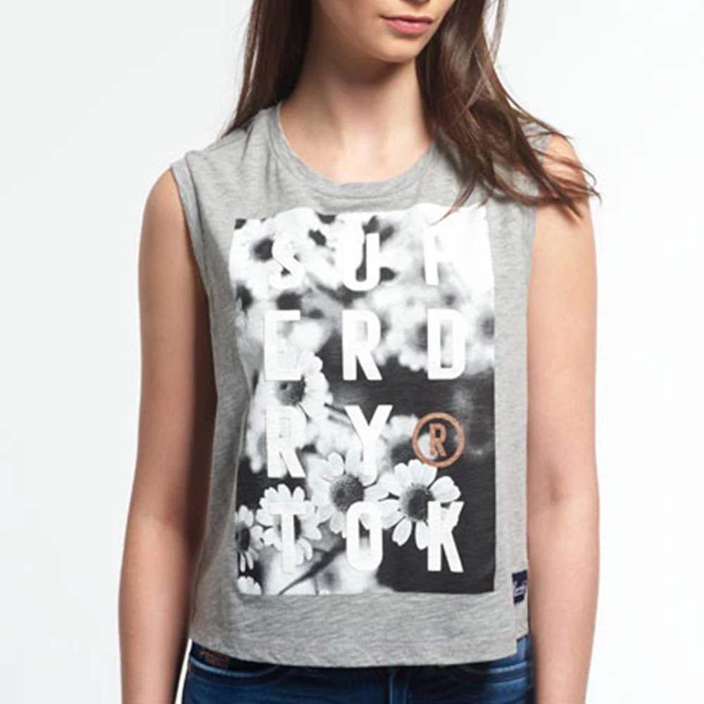 Superdry Photographic Daisy Vest Tee Tees & Tanks 3 Superdry Photographic Daisy Vest Tee Tees & Tanks