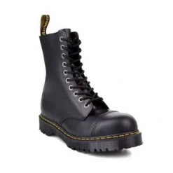 HiPOP Fashion Sales Store 5 Dr.Martens Footwear Dr. Martens 8761 BxB 10-Eye Fashion Steel Toe Leather Boot For Men And Women Black