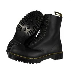 Dr.Martens Footwear Dr. Martens 8761 BxB 10-Eye Fashion Steel Toe Leather Boot For Men And Women Black