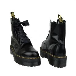 Footwear Dr.Martens Womens Molly Rainbow Leather Boots Black