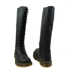 Dr.Martens Dr. Martens Women’s 1B60 20-Eye Lace Up Knee High Leather Boot Black