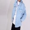 Tommy Hilfiger Tommy Jeans M THD ARCHIVE FLAG J LIGHT WASH JACKET-LIGHT BLUE Men