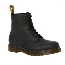 Dr.Martens 1460 Silhouette Greasy Leather Unisex Black Footwear
