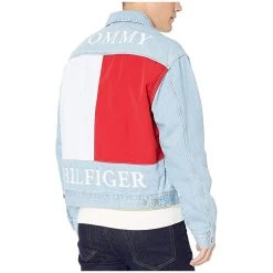 Tommy Hilfiger Tommy Jeans M THD ARCHIVE FLAG J LIGHT WASH JACKET-LIGHT BLUE Men