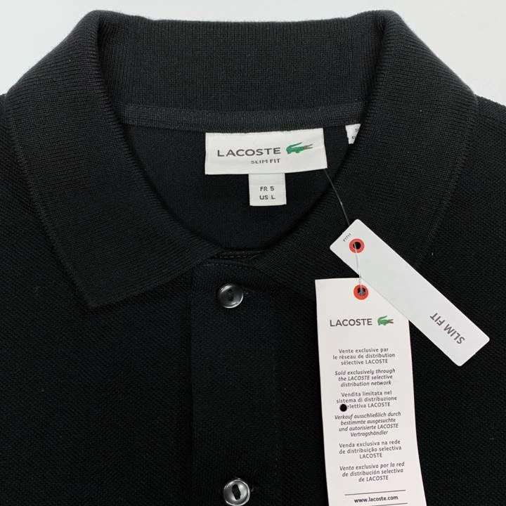 Lacoste Men's Slim Fit Polo Black Button Ups & Polos 4 Lacoste Men's Slim Fit Polo Black Button Ups & Polos